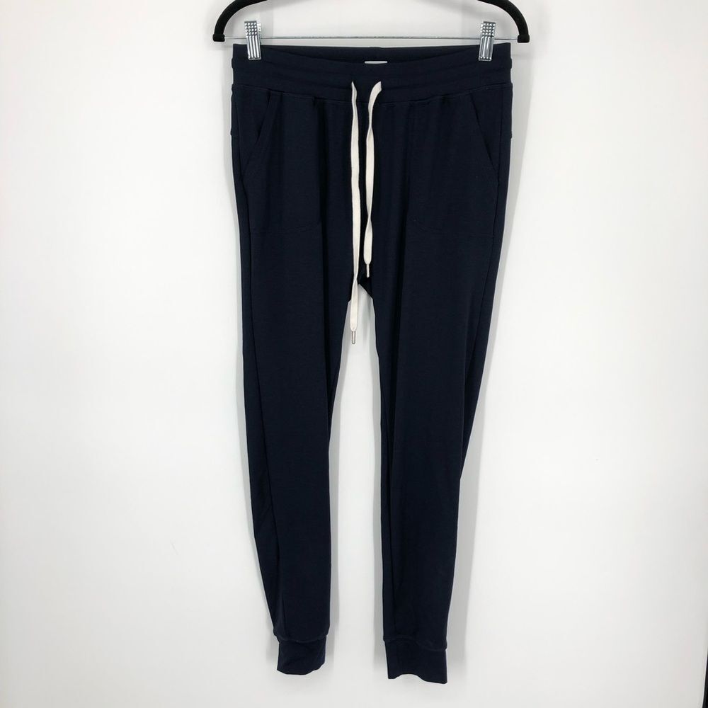 Zyia Active Sweatpants Womens Small Joggers Dark Blue Drawstring Pull On Tapered